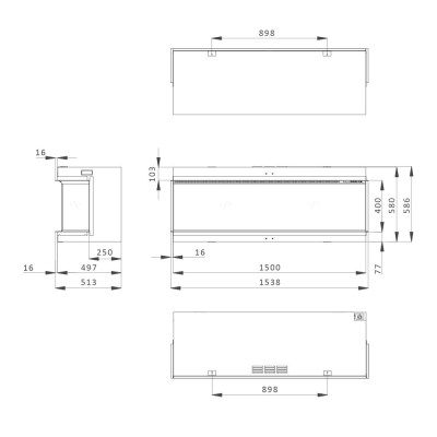 iX15 Corner and Panoramic Dimensions